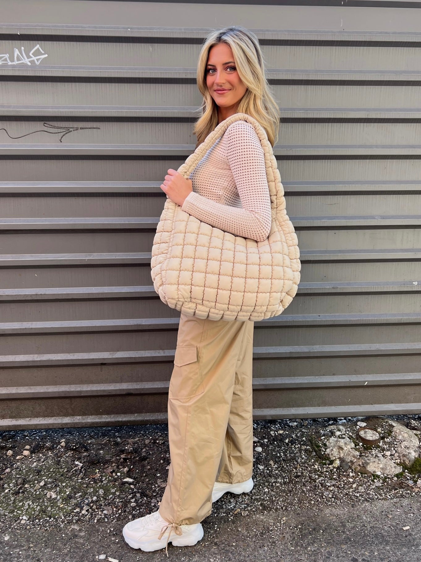 CLEO SLOUCHY QUILTED TOTE