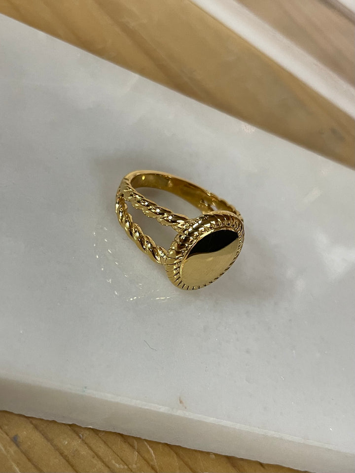 BRACHA HEIRLOOM GOLD RING - THE HIP EAGLE BOUTIQUE