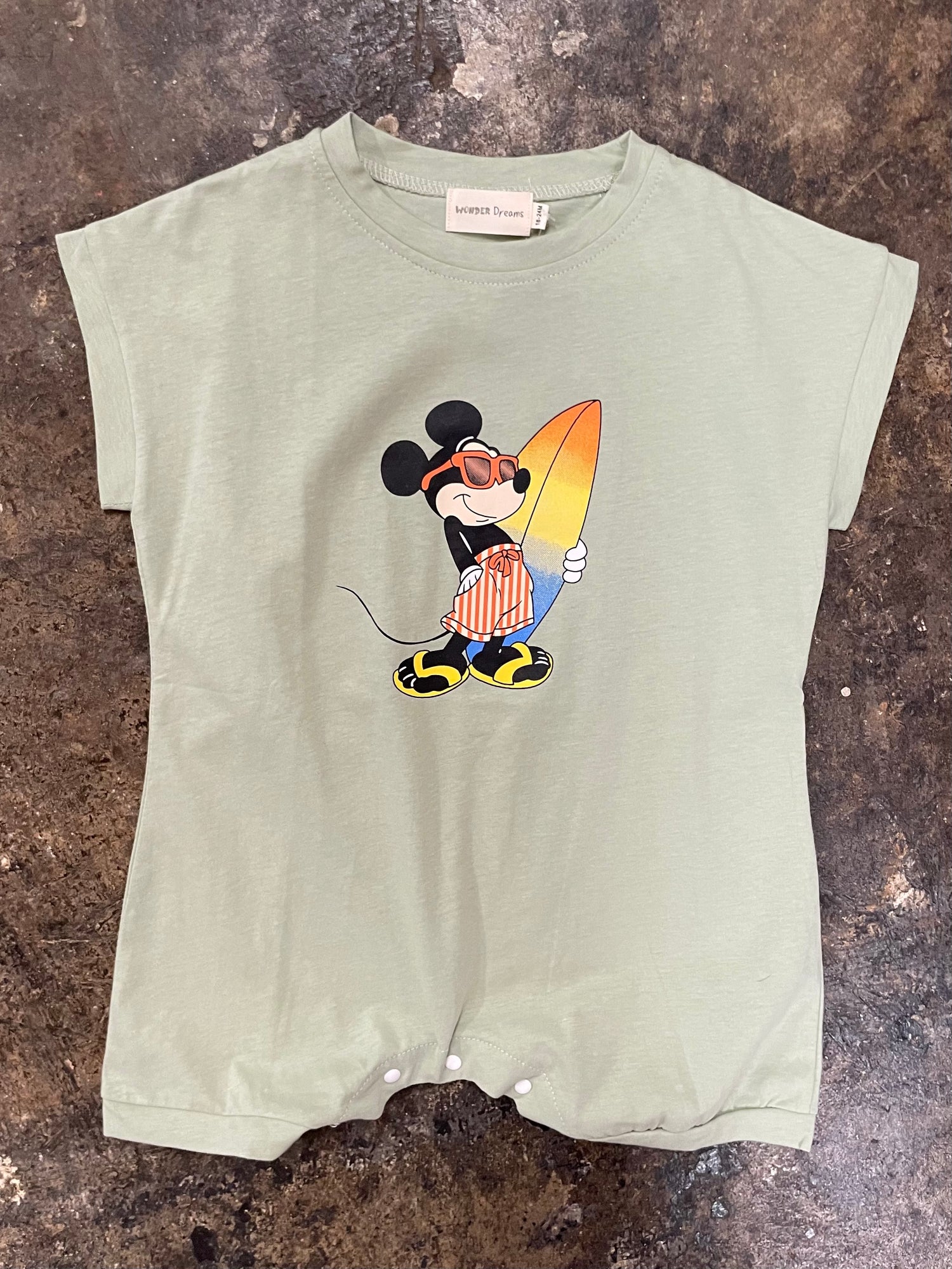 DISNEY MINNIE / MICKEY MOUSE SURFER ROMPER - THE LITTLE EAGLE BOUTIQUE