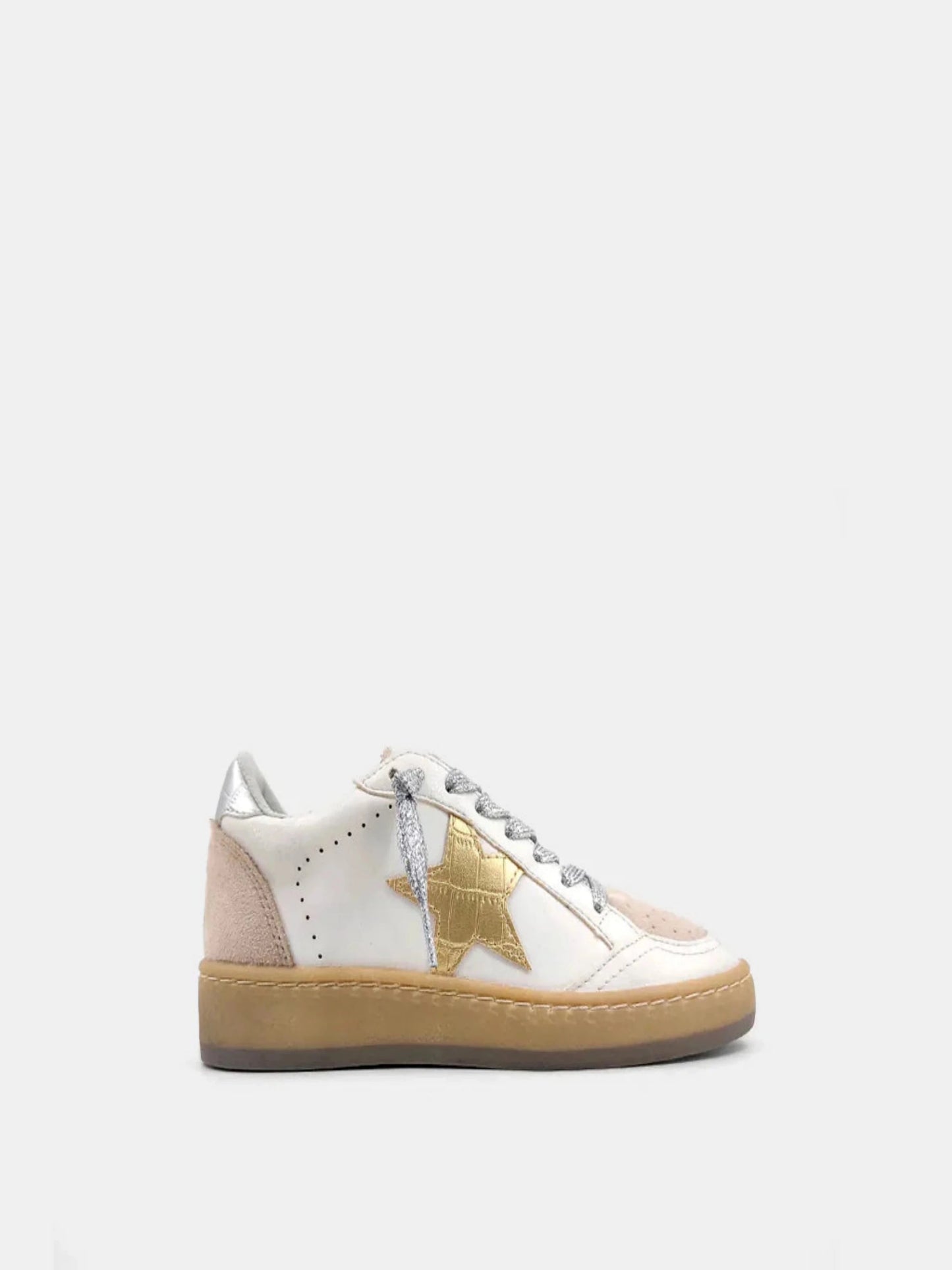 ROSALIA SNEAKER SUEDE LEATHER GOLD STAR - THE LITTLE EAGLE BOUTIQUE