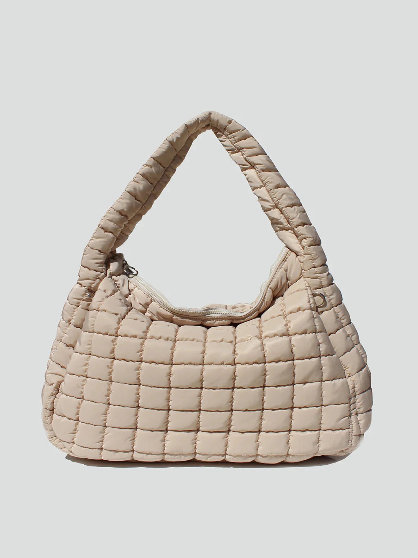 CLEO BLACK / IVORY SLOUCHY QUILTED TOTE - THE HIP EAGLE BOUTIQUE