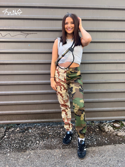TWO TONE CAMO PANTS - THE HIP EAGLE BOUTIQUE