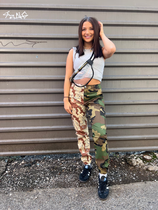 TWO TONE CAMO PANTS - THE HIP EAGLE BOUTIQUE