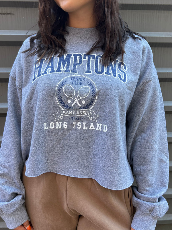 HAMPTONS TENNIS CLUB CREWNECK - THE HIP EAGLE BOUTIQUE